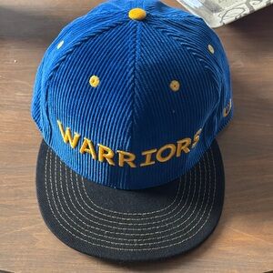 NBA Warriors Blue and Yellow Hat